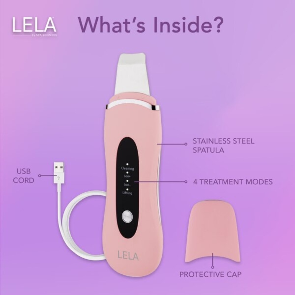 ✨ Lela Ultrasonic Facial Spatula - Skin Scrubber & Extractor Tool - Picture 3 of 5